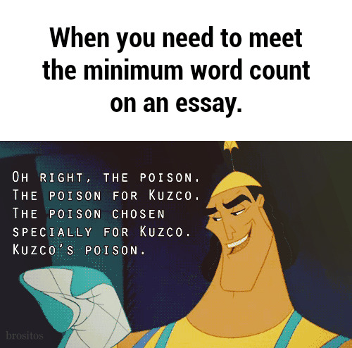 Rules for counting words in an essay